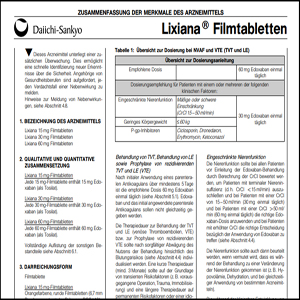 ZUR FACHINFORMATION